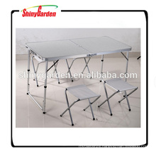 portable folding aluminium table and chair